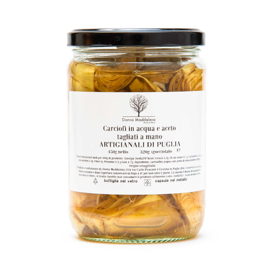 Carciofi in acqua e aceto 450g