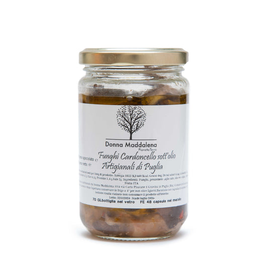 funghi cardoncelli sott'olio extravergine 250 gr
